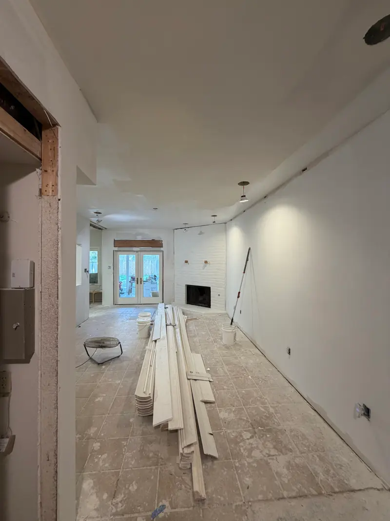 Bathroom during renovation